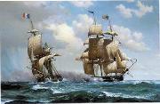 unknow artist Seascape, boats, ships and warships. 104 France oil painting artist